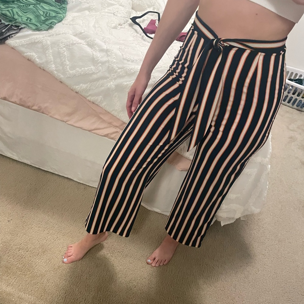 Green Striped crop pant from Revolve - Picture 2 of 5
